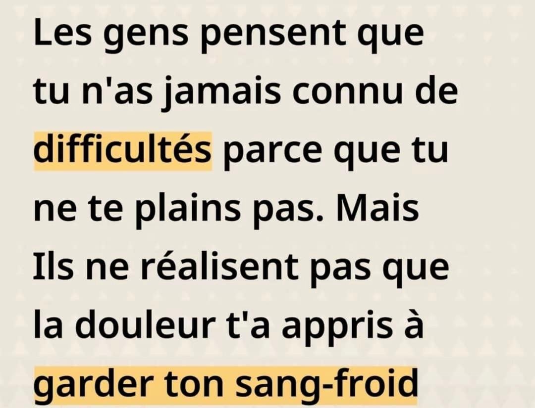 PARFOIS, VOUS AVEZ BESOIN QUE DE MAUVAISES CHOSES SE PRODUISENT POUR VOUS INCITER À CHANGER ET À GRANDIR.