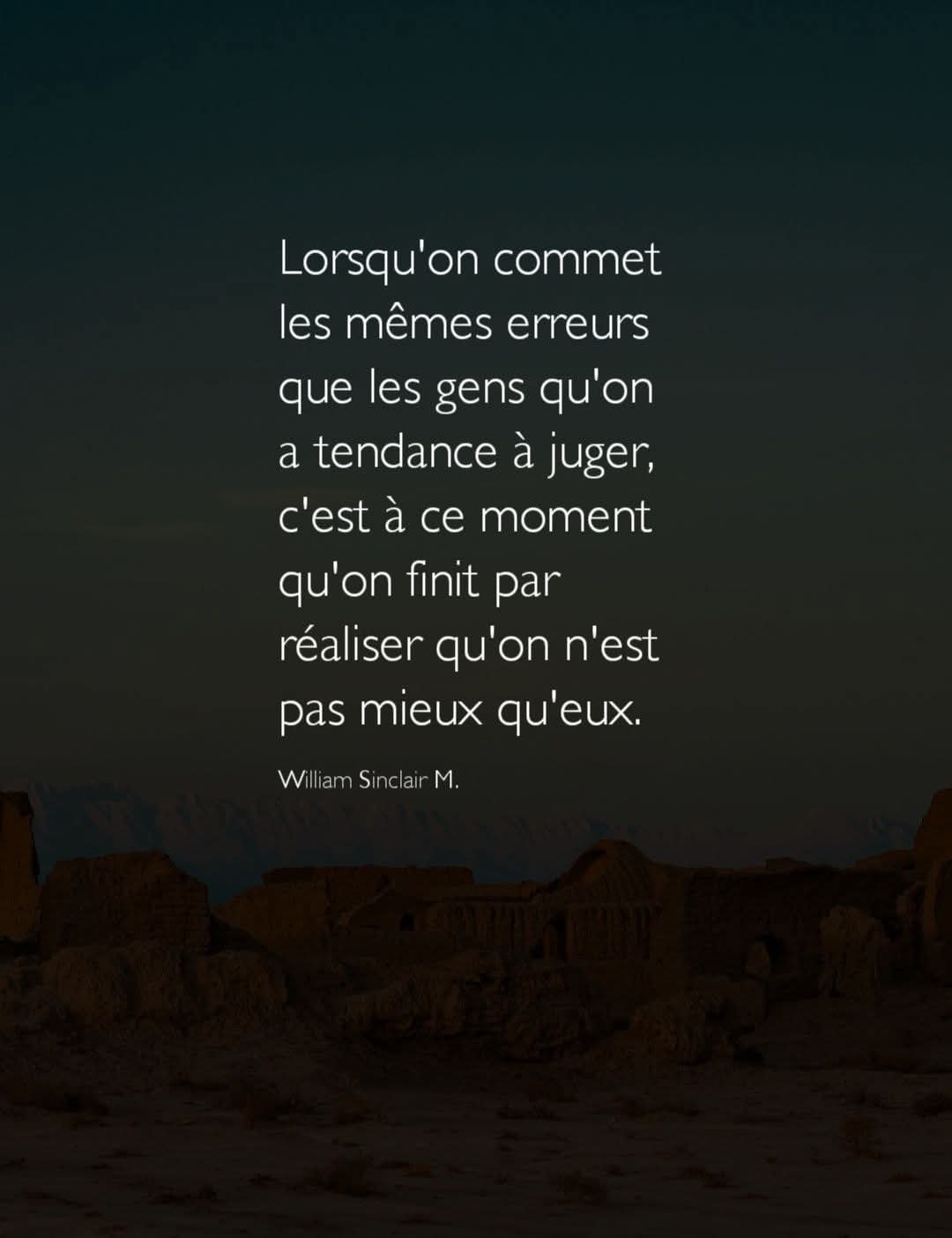 Nous vivons aujourd'hui dans un monde où les contre-valeurs sont devenues normales