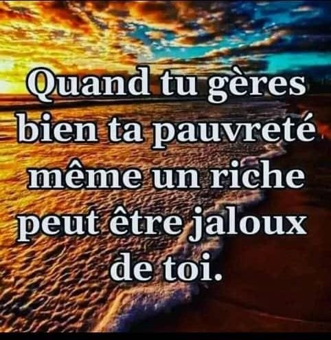 QUELQUE PART EN CHEMIN, NOUS AVONS CONFONDU LE CONFORT AVEC LE BONHEUR ! Un bien MATÉRIEL de LUXE N'EST PAS SYNONYME DE BONHEUR !