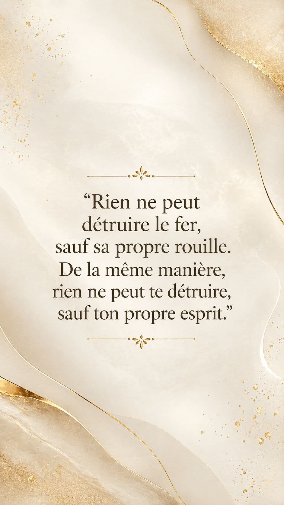 NE TRAHISSEZ JAMAIS VOS ORIGINES, N'OUBLIEZ PAS QUI VOUS AVEZ ÉTÉ. LA VIE C'EST LE TRAIN, CE N'EST PAS LA GARE