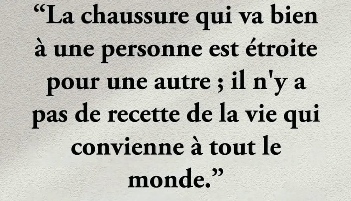 NE MESURES PAS TA VIE AVEC LES RÈGLES DES AUTRES. CHAQUE DESTIN EST FAIT SUR MESURE !