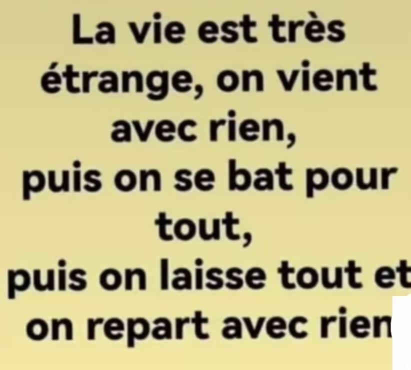 LA VIE EST INÉGALE MAIS LA MORT VIENT SUPPRIMER TOUS LES DÉSÉQUILIBRES POUR RENDRE À TOUT INDIVIDU DÉCÉDÉ SON STATUT D'ENGRAIS ORGANIQUE ISSU DE LA GADOUE QU'IL ÉTAIT AVEC SES ORGUEILS